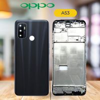 Oppo A53 Back Panel + Middle - Black