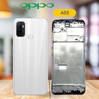 Oppo A53 Back Pannel + Middle - White