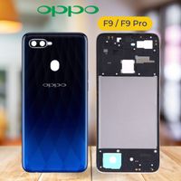 Oppo F9 Back Panel + Middle - Black