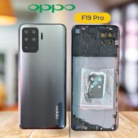 Oppo F19 Pro Back Panel + Middle - Black