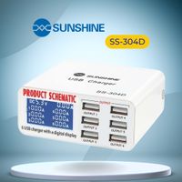 Sunshine SS-304D 6 PORT USB Intelligent Lightning Fast Device Charger