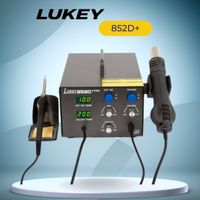 Lucky 852D Plus SMD 2 in 1 Rework Hot Air Gun Soldering Station Desoldering