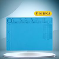 DIYFIX S140 35x25cm Silicone Pad Desk Blue Mat (Small)