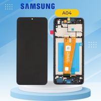 Samsung A04 Display SKP With Frame - Black